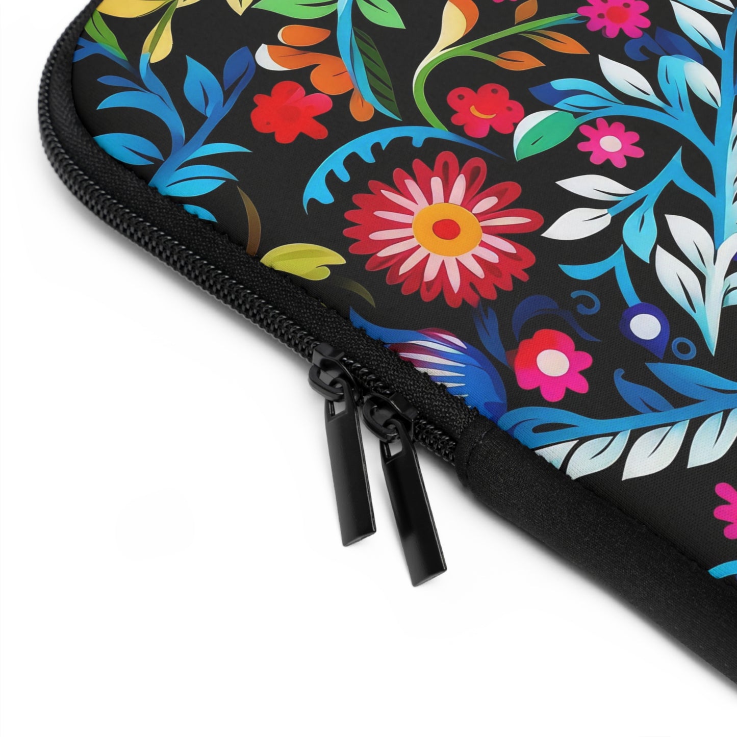 Vibrant Floral Laptop Sleeve