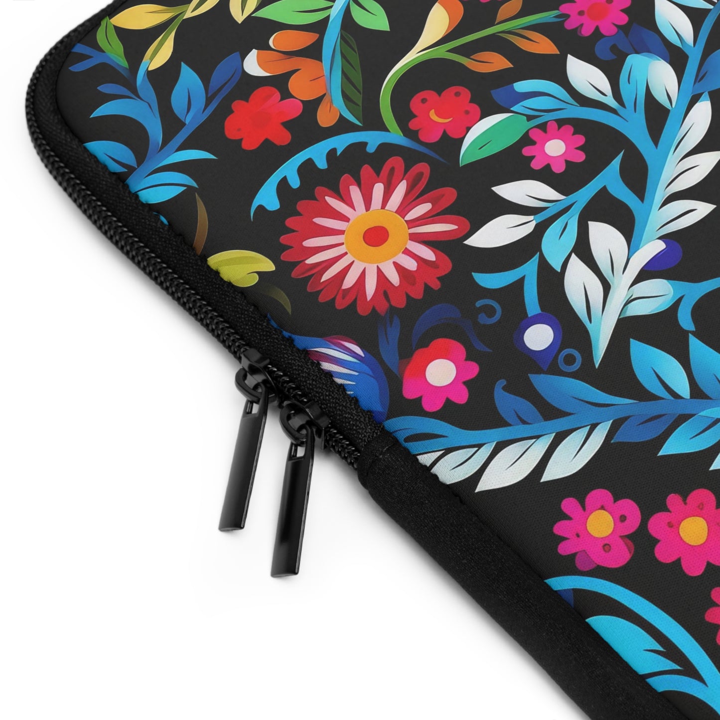 Vibrant Floral Laptop Sleeve