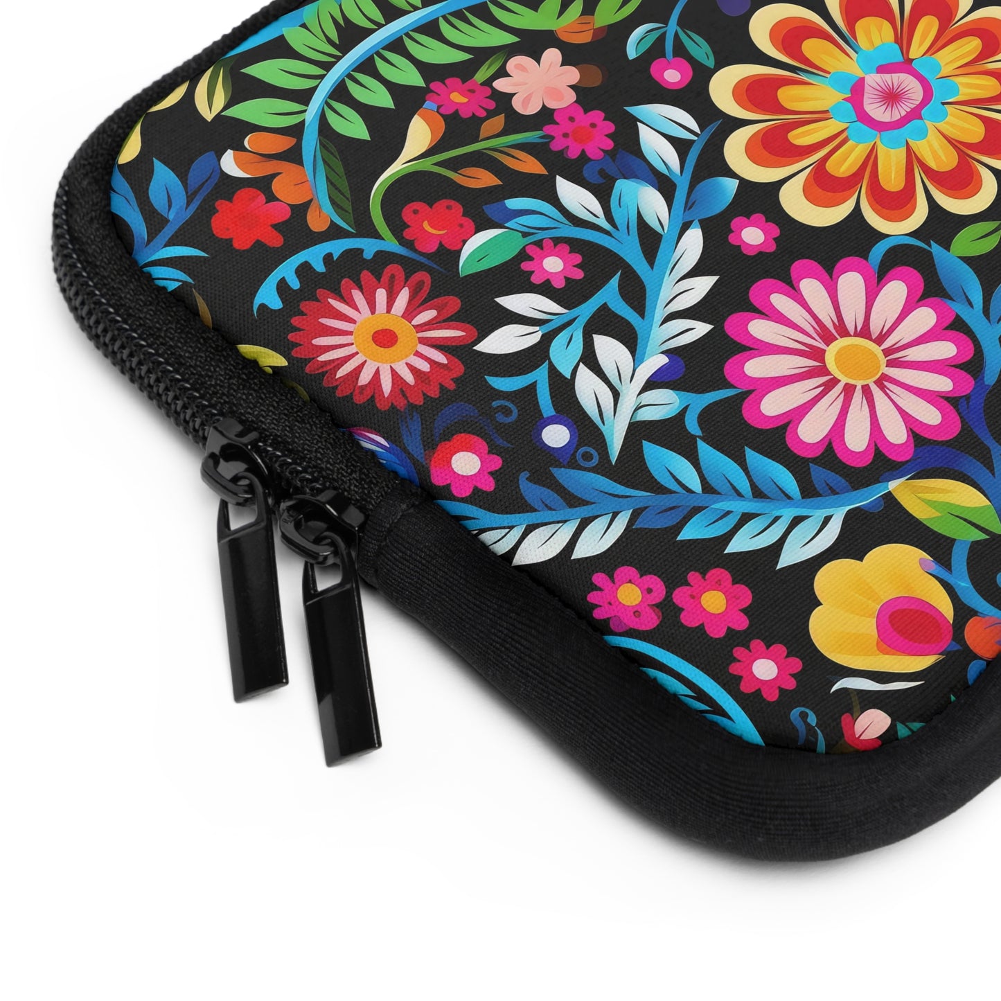 Vibrant Floral Laptop Sleeve