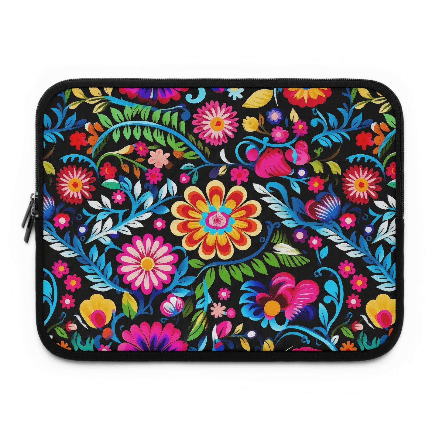 Vibrant Floral Laptop Sleeve