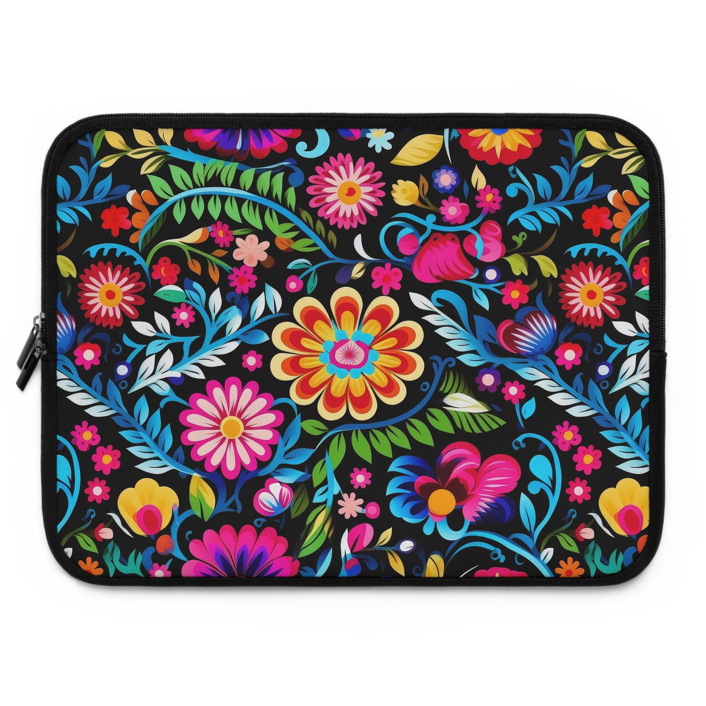 Vibrant Floral Laptop Sleeve