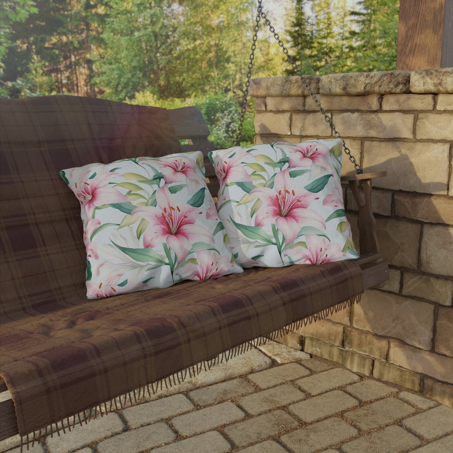 Floral Bliss Outdoor Pillow