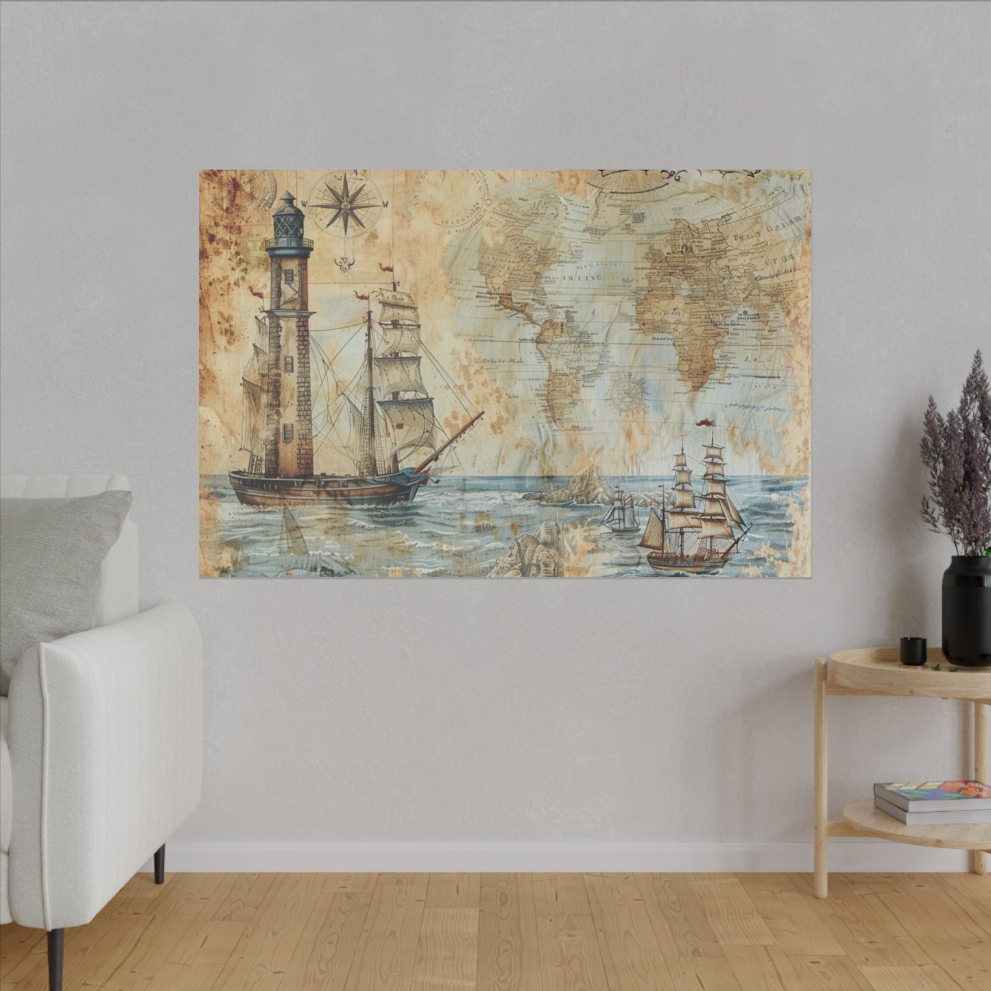 Map Canvas Art