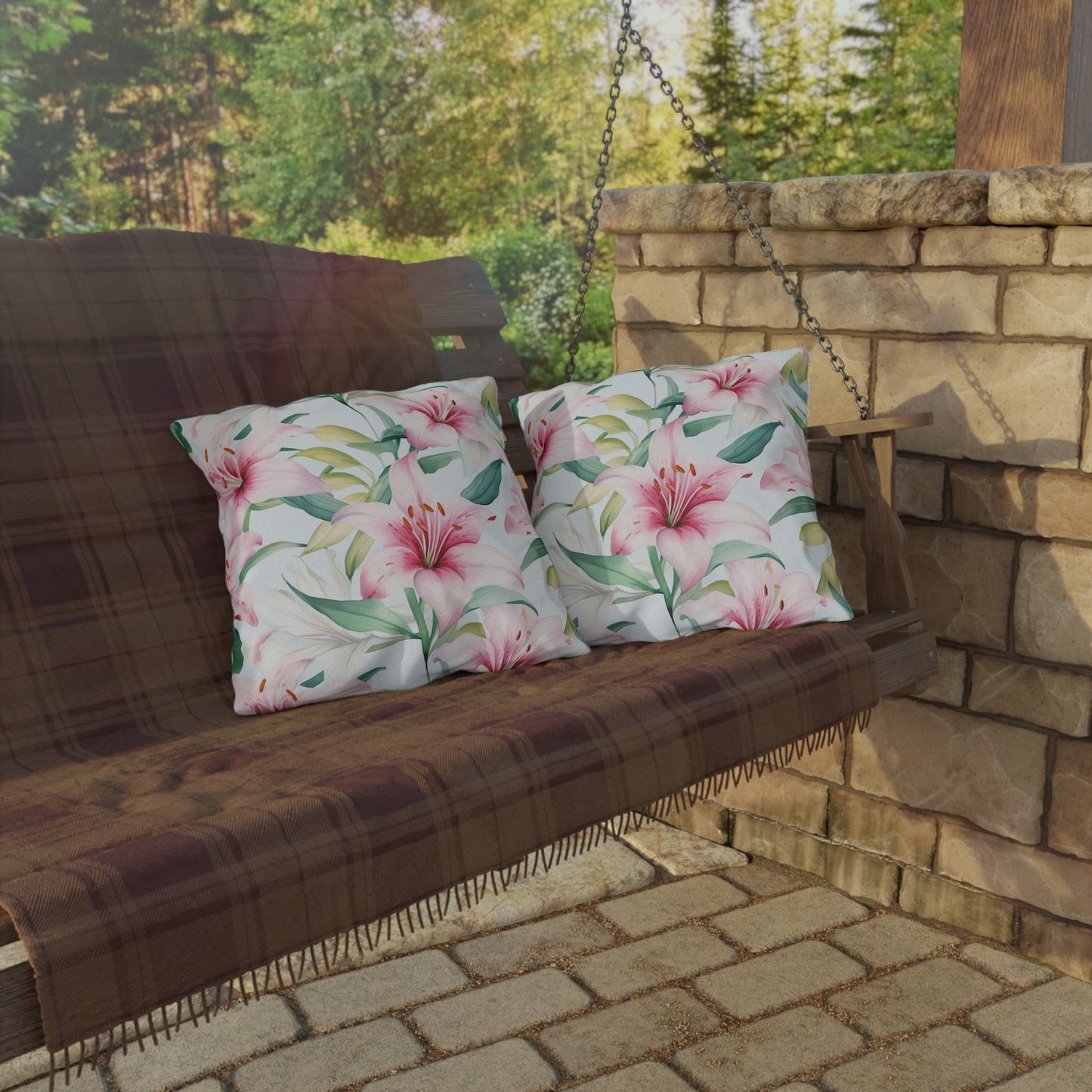 Floral Bliss Outdoor Pillow