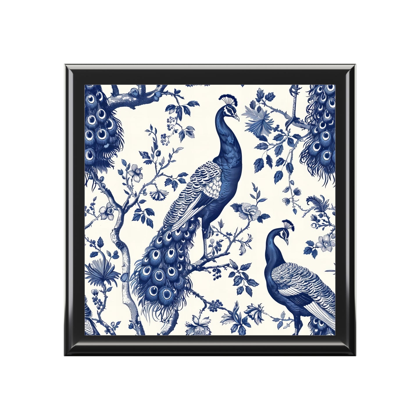 Elegant Peacock Jewelry Box