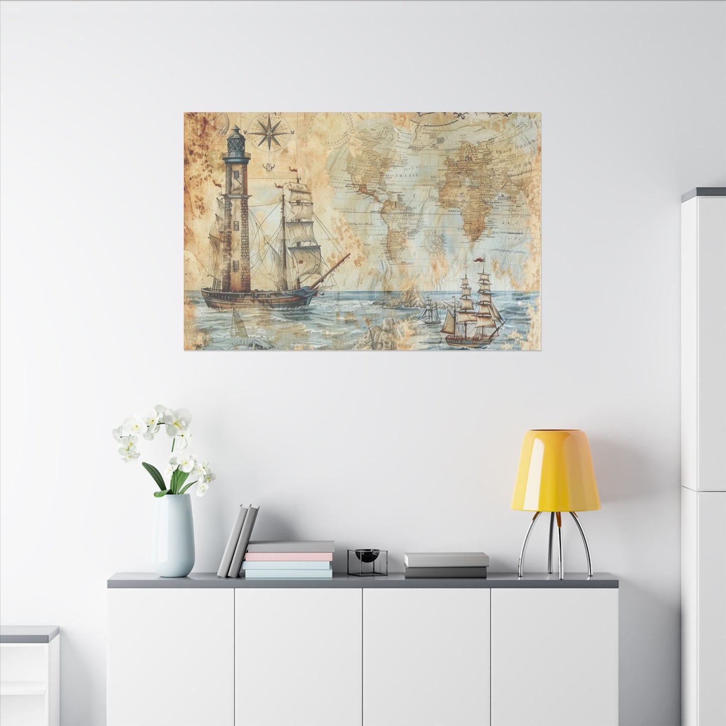 Map Canvas Art