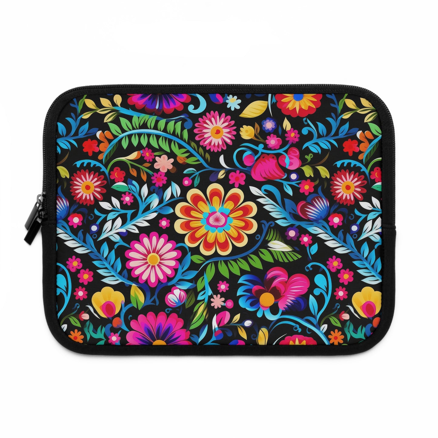 Vibrant Floral Laptop Sleeve