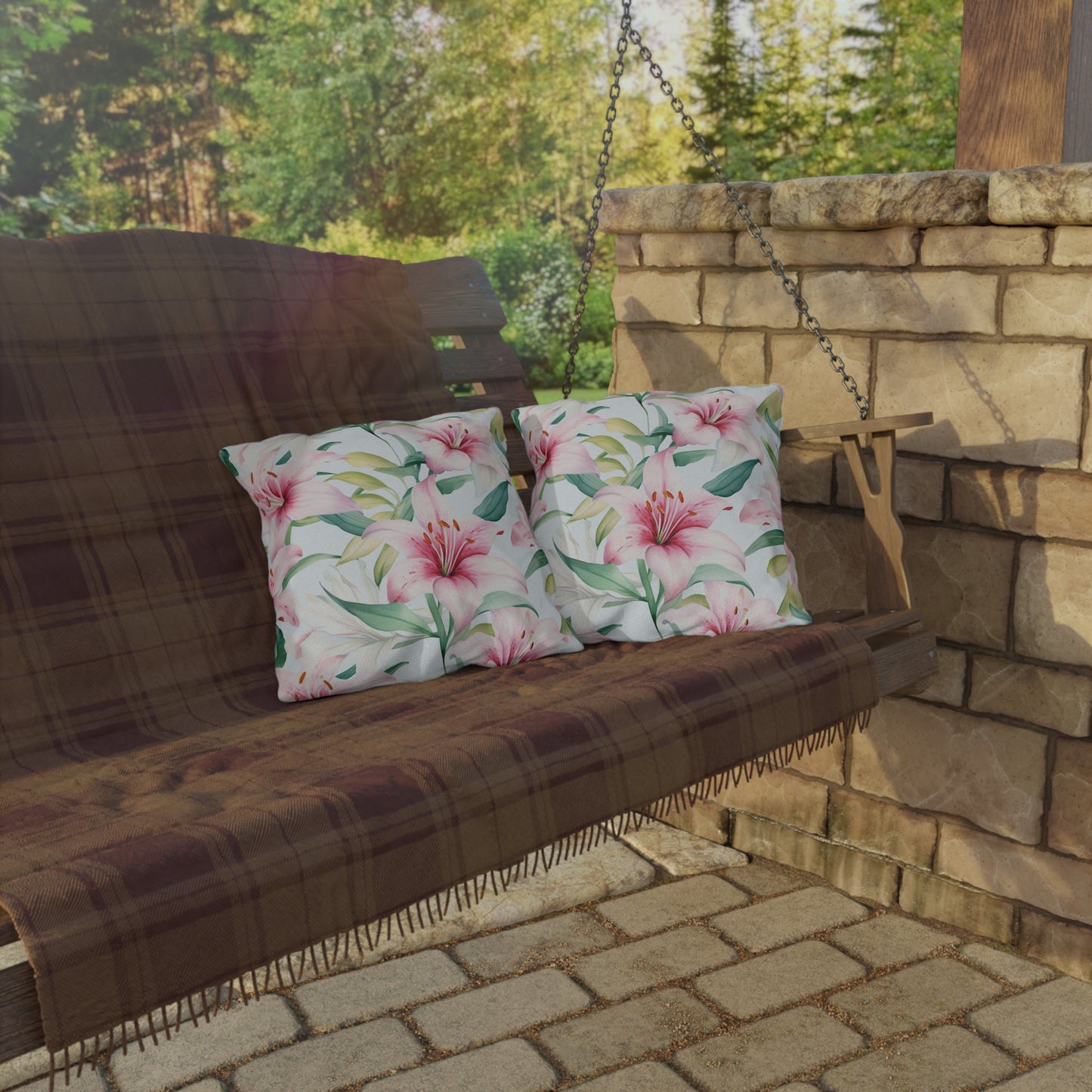 Floral Bliss Outdoor Pillow